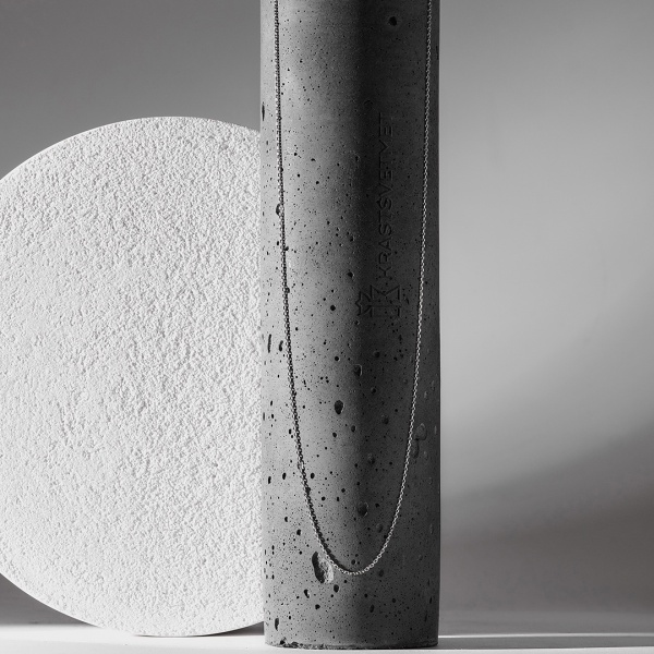 Цепь из платины, плетение «Кобра»